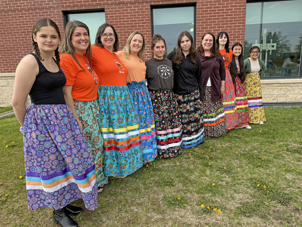 Niverville students take part in meaningful Ribbon Skirt Feast